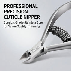 Professional Pedicure Nail Tools: Double Springs Cuticle Trimmer, Sharp Blade Clippers for Nail Art & Care