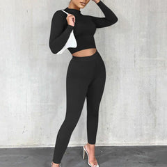 Winter Autumn Women's Yoga Set Gym Workout Fitness Set
