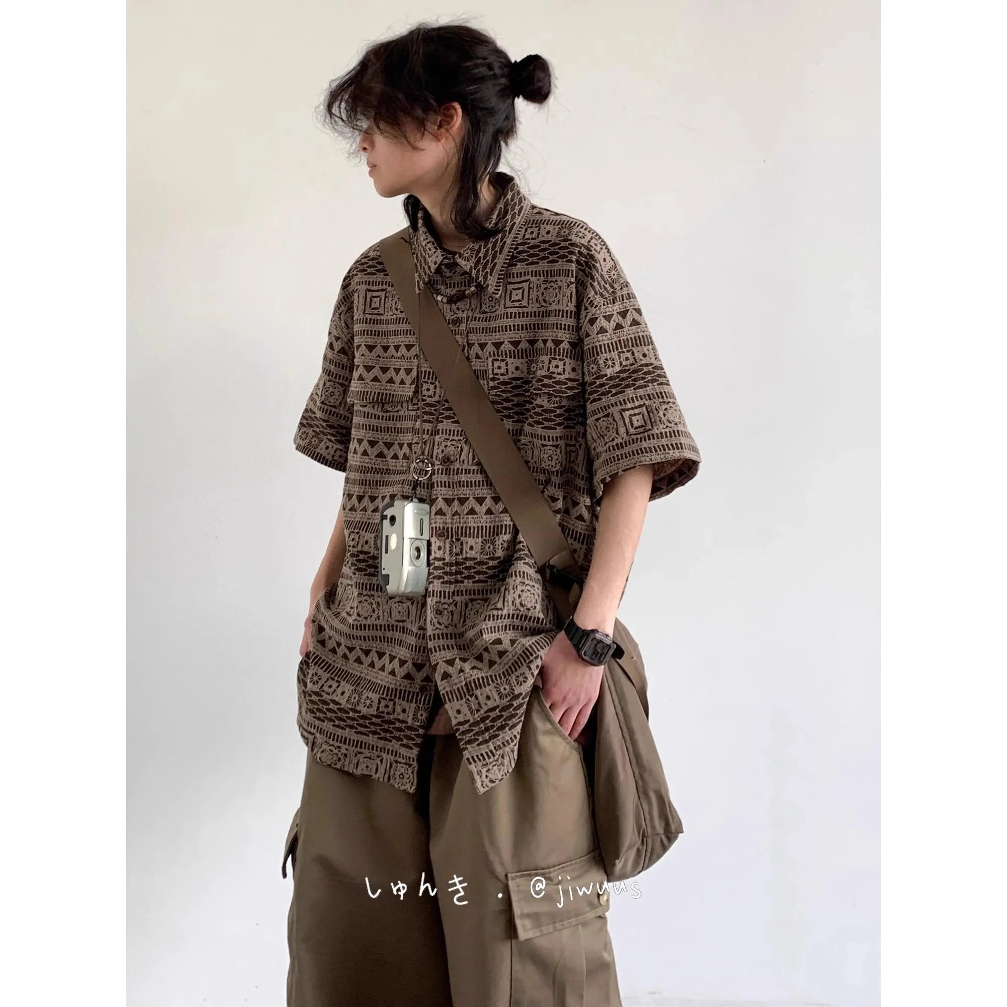 Ethnic Casual Beach Shirt Men