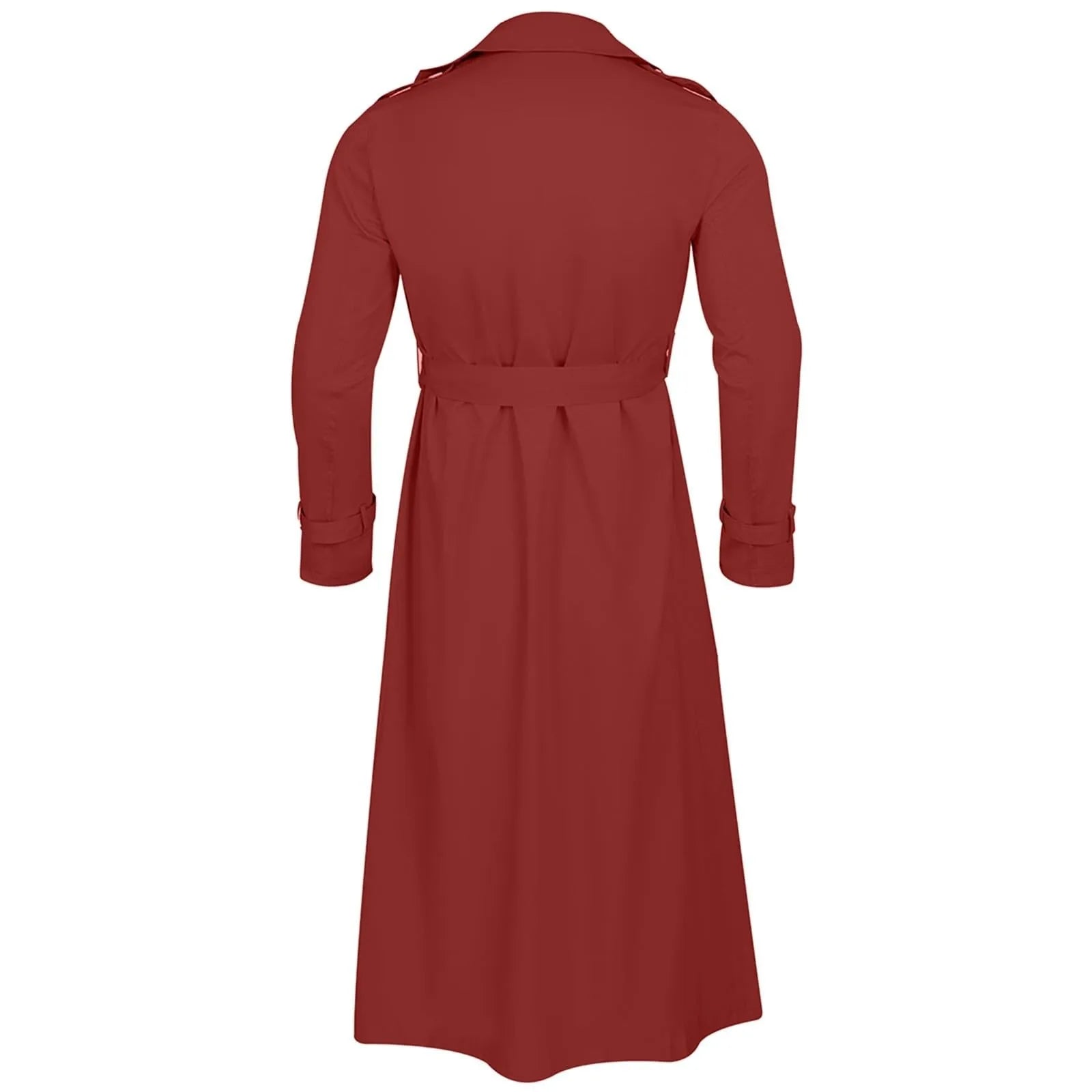 Men’s Luxury Full-Length Trench Coat – England Style Business Overcoat