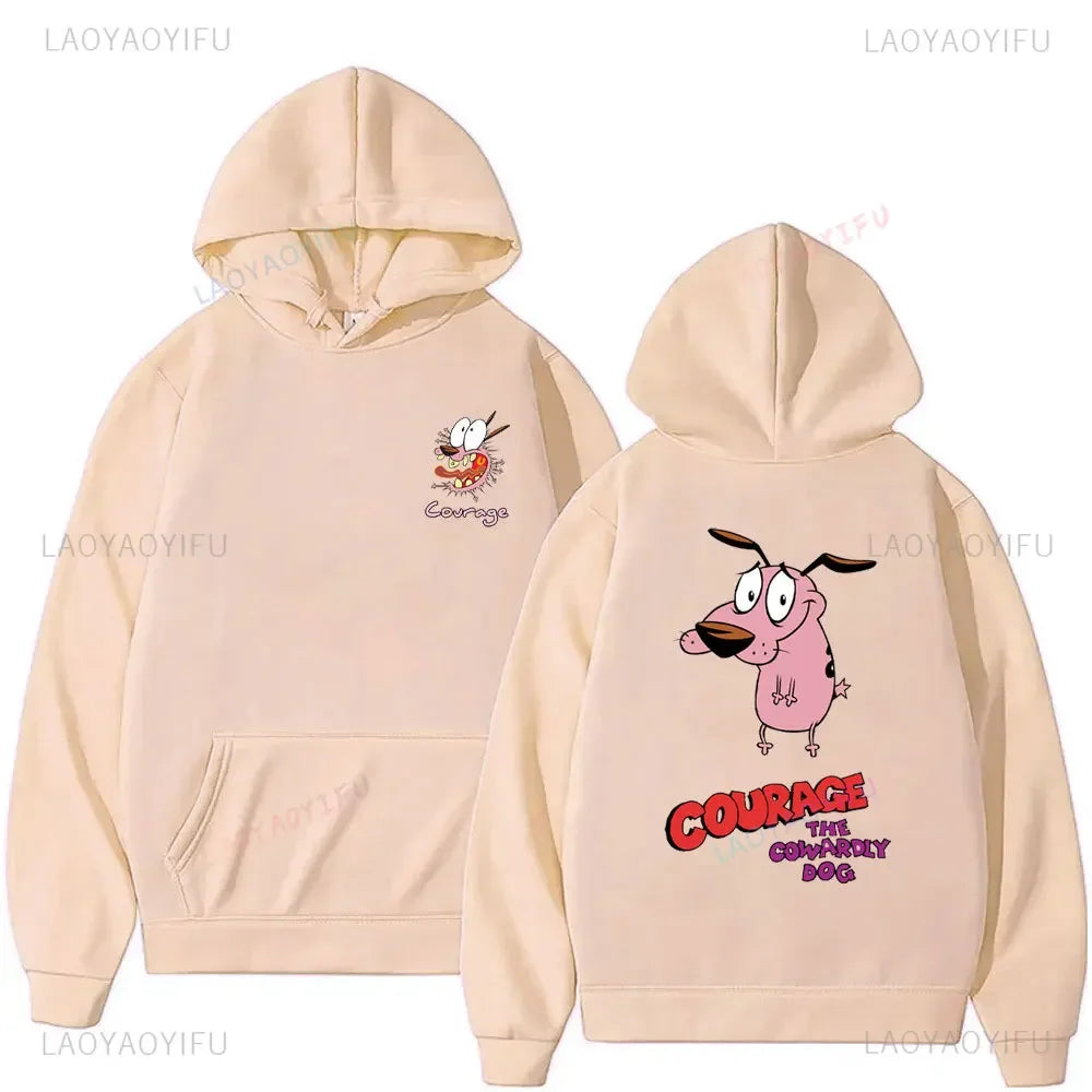 Vintage Cartoon Drop Shoulder Hoodie