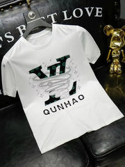 Oversized Print Cotton Tee