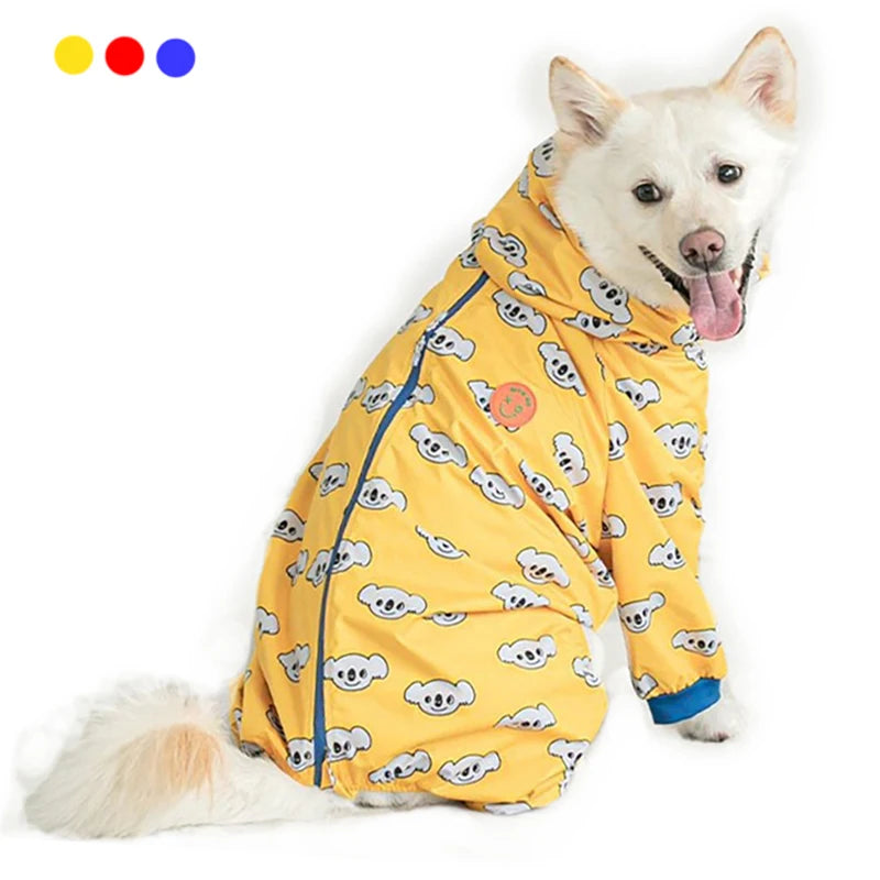 Waterproof Hooded Pet Rain Jacket