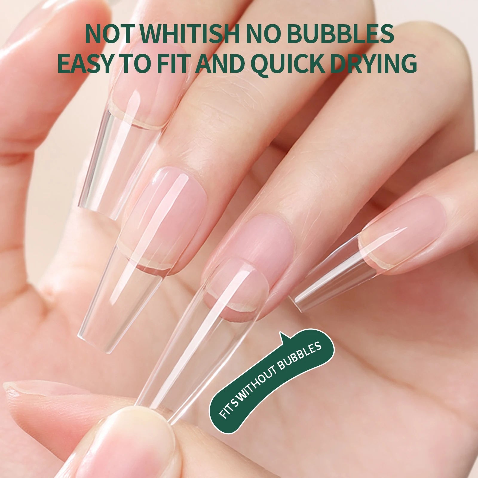 Nailpop 15ml Brush On Nail Glue Easy Application Long-Lasting Super Strong Nail Bond for Acrylic Nails Nail Tips Press On Nails