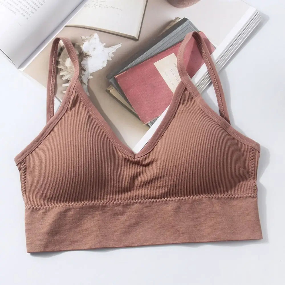 Sexy Nylon Thin Strapes Sports Bra Fitness Sport Brassiere Tops Gym Bra Backless Push Up Bras Running Women Sports Bra Women Bra