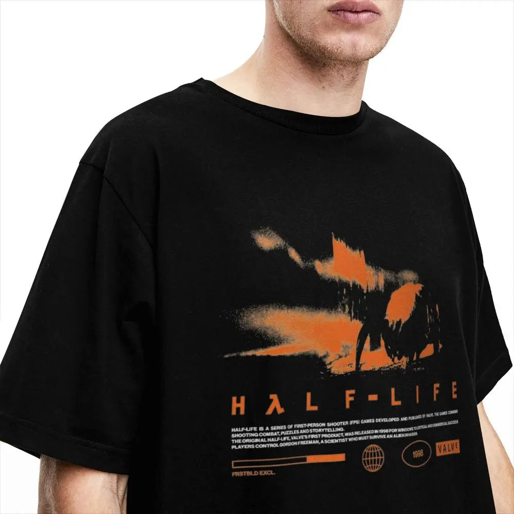 Pixel Print Cotton Men Tee