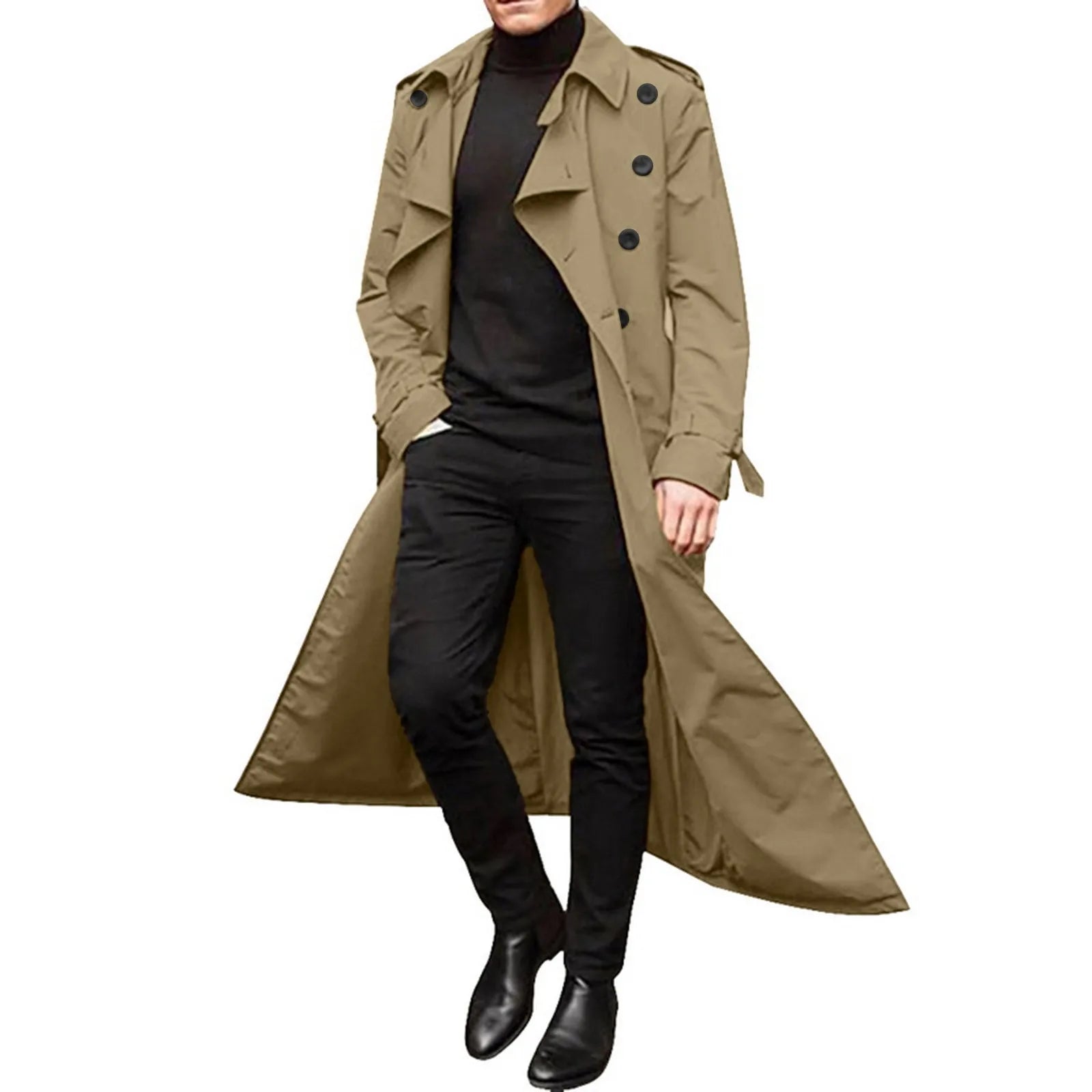 Full Length Single Breasted Trench