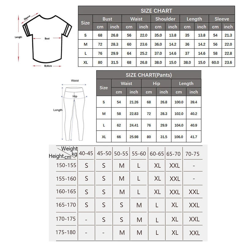 Women Two Pieces Fitness Yoga Set Solid Color Long Sleeve Gym Sportswear Breathable Quick Dry Workout Clothes Female Suit