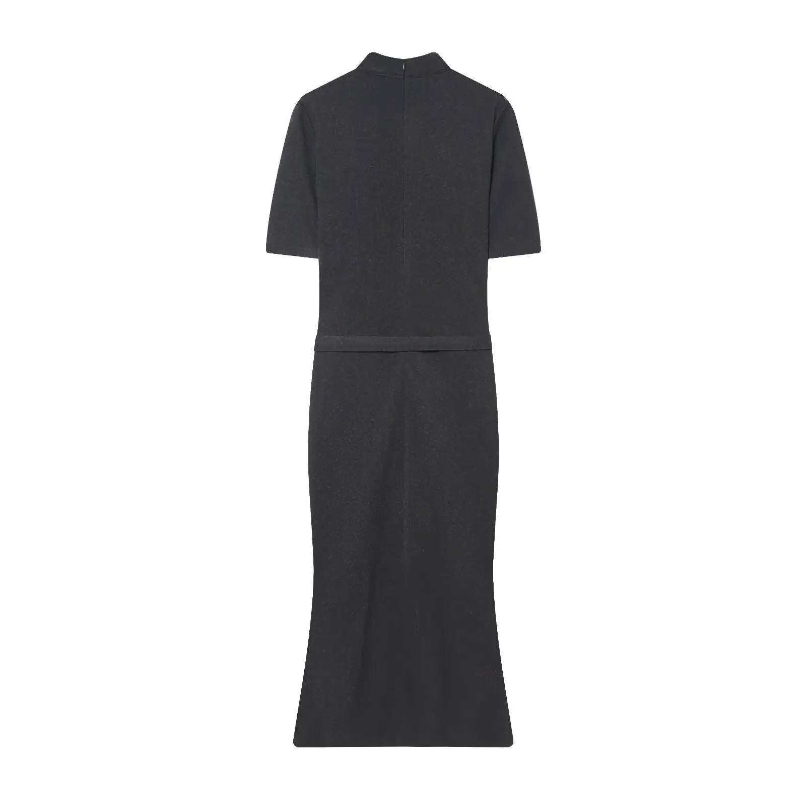 Elegant Belted Casual Midi Dress
