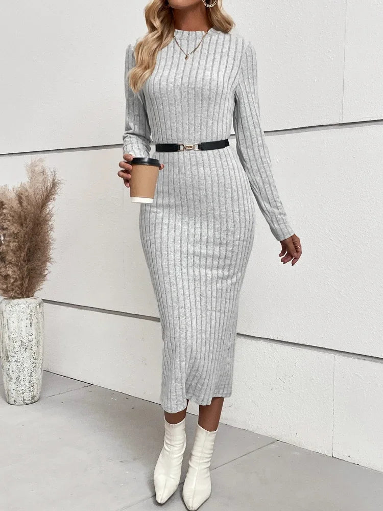 Winter Elegance Slim Fit Dress