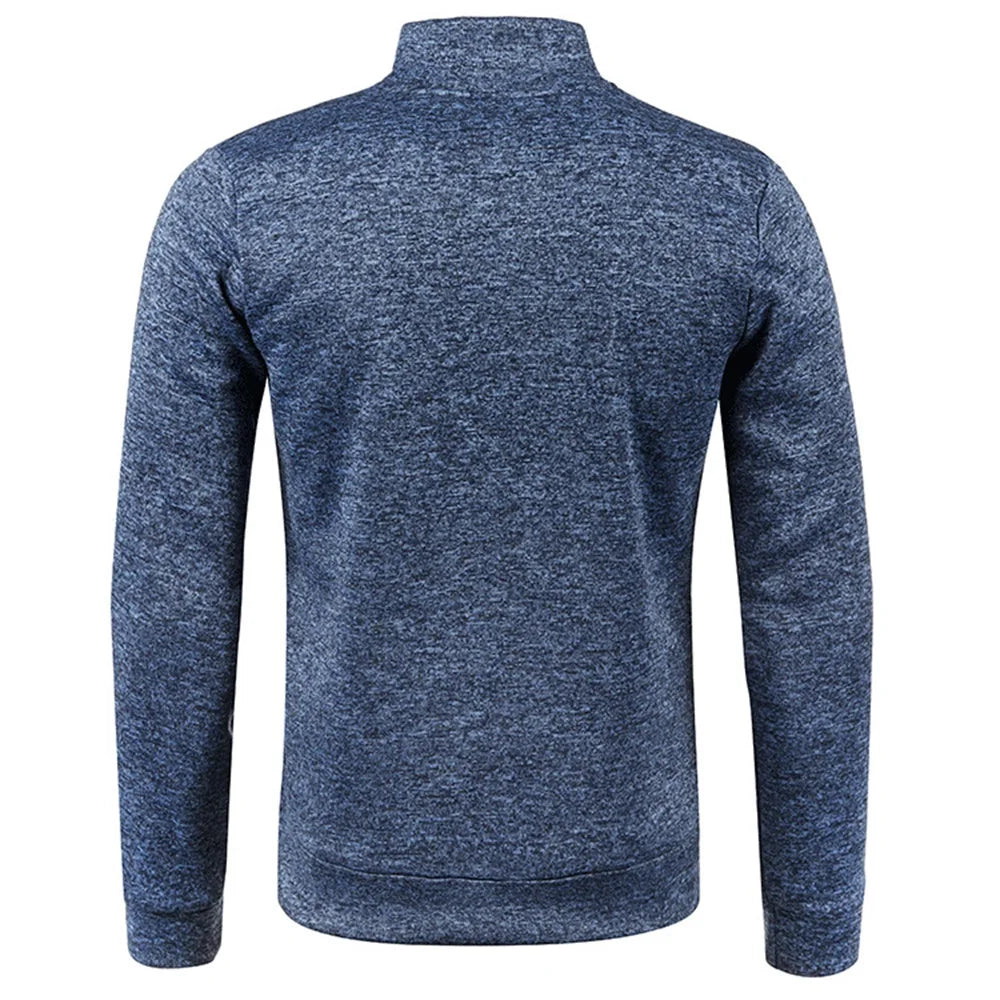 Men Sweatshirts Spring Thicker PulloverHalf Zipper Pullover for Male Hoody Man Sweatshir Autumn Solid Color Turtleneck Sweaters