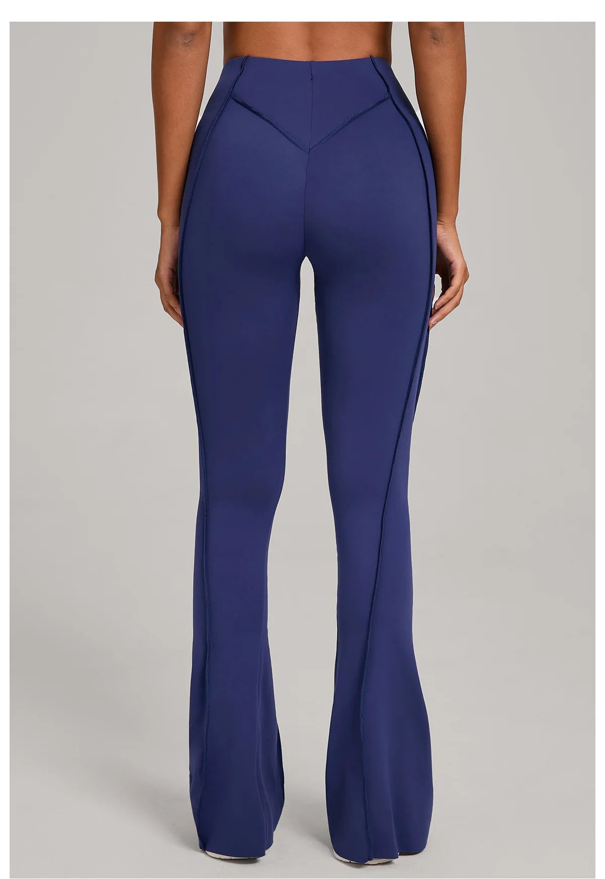 Gym Workout Women's Wide-Leg Tight-Fitting Hip-Lifting Yoga Flared Pants Dance High-Waist Flared Casual Outdoors Sports Trousers