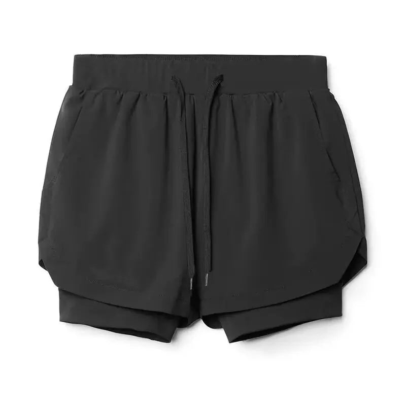 Camo Running Shorts Men Gym Sports Shorts 2 In 1 Quick Dry Workout Training Gym Fitness Jogging Short Pants Summer Men Shorts