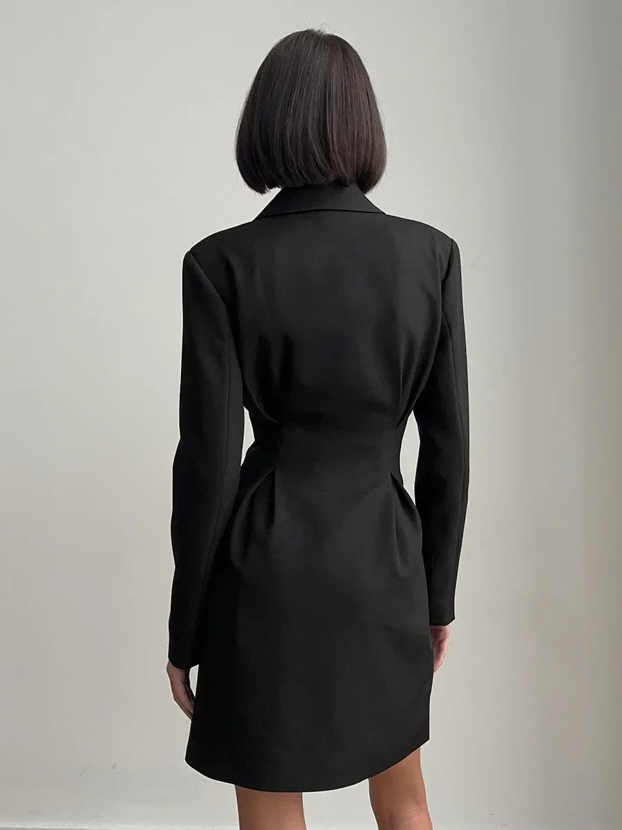 TITLE: Sophisticated Chic Blazer Dress Option