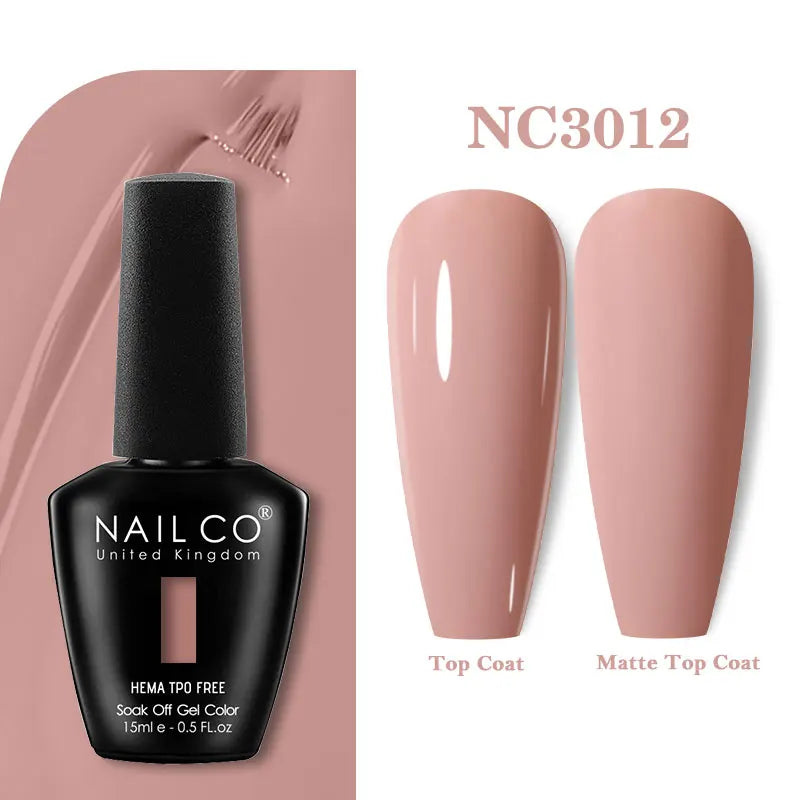 NAILCO 333 Colors Gel Nail Polish Semi Permanent Varnishes Nails Art Design Hybrid Soak Off Top Base Coat UV Gel Manicure 15ml