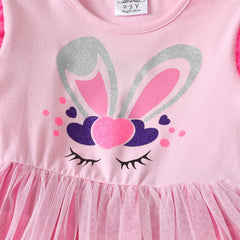 Pink Layered Princess Girls Dress