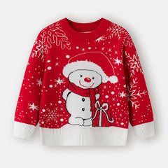 Winter Cartoon Knit Kids Pullover Sweater