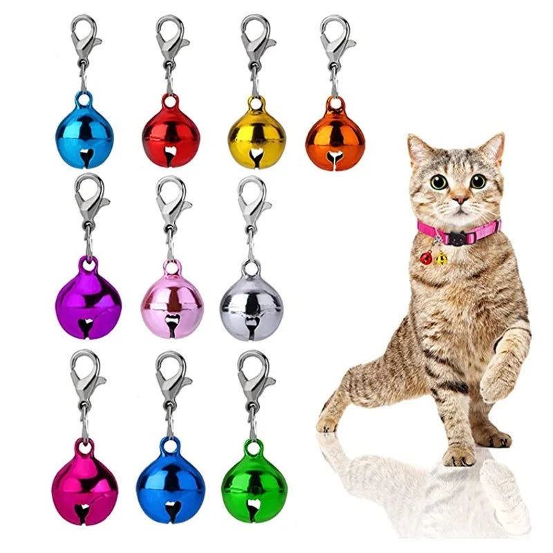 10 Pet Collar Bells, Suitable for Both Cats and Dogs, Multifunctional Accessories with Safety Buckle, Stylish and Safe Pet Accessories, Fashionable Cat Accessories, a Must-Have for Pets