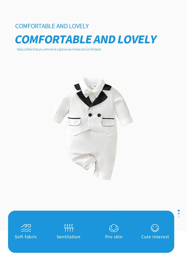 Baby Gentleman Long Sleeve Jumpsuit
