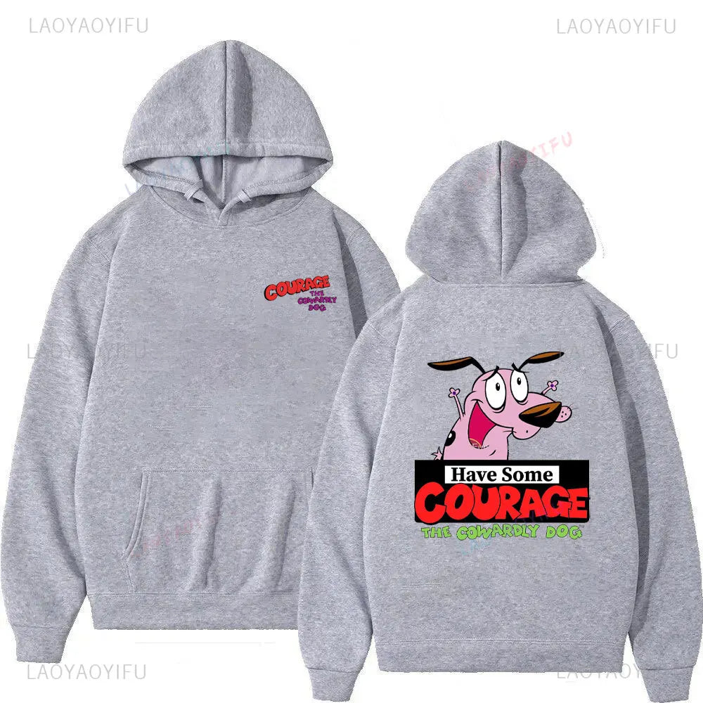 Vintage Cartoon Drop Shoulder Hoodie