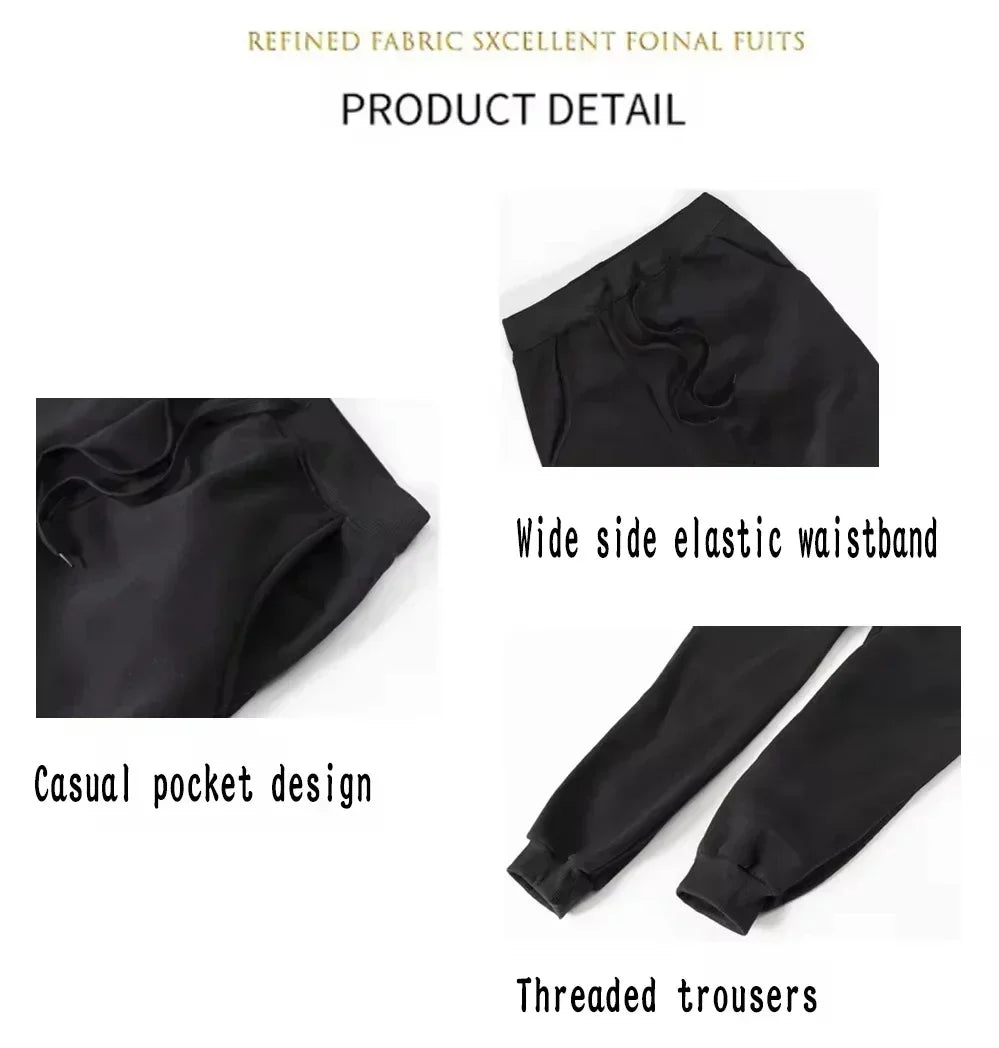 Men'S Casual Joggers with Elastic Drawstring Waist & Cuffed Ankles - 100% Polyester Knit, Loose Fit Print Athletic Pants for Gym