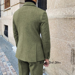 Modern Double Breasted Business Suit