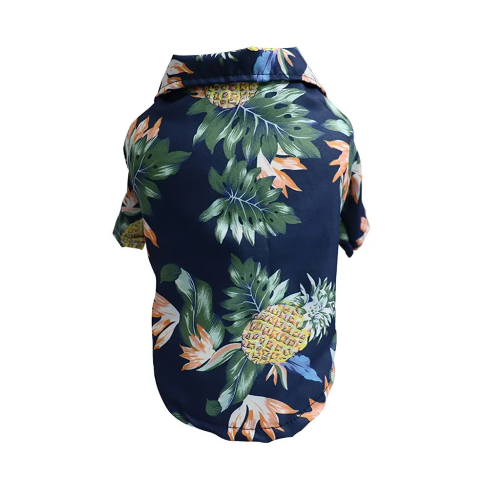 Hawaiian Print Breathable Dog Shirt