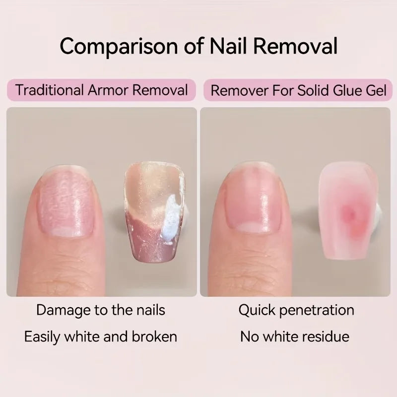 60ml Nail Polish Remover Spray, Gentle Nail Polish Remover for Acrylic and False Nails, 15-Quick Removal, Safe on Natural Nails