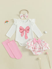 Bow Detail Toddler Autumn Set