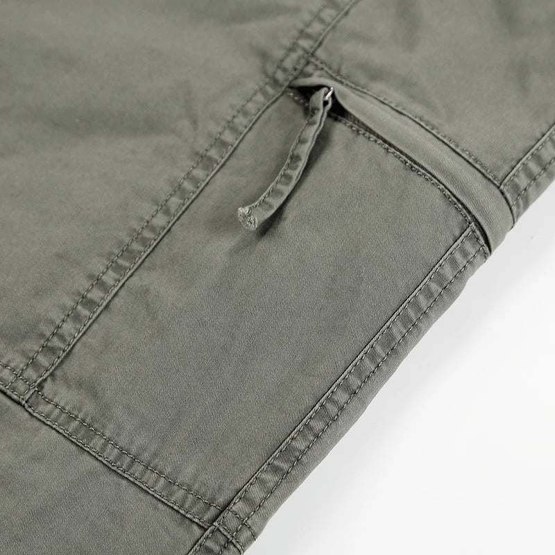 Relaxed Straight Casual Cotton Pants