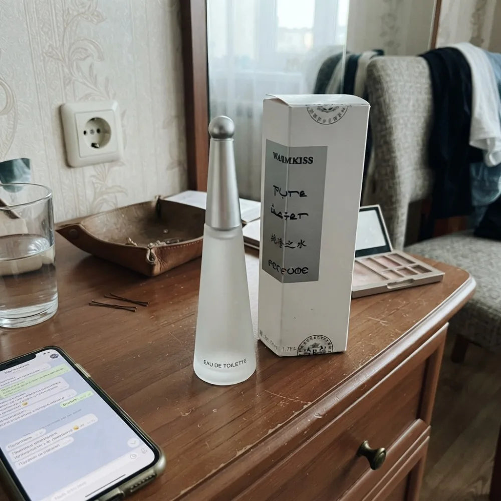 50ml Pure Water Perfume Long Lasting Clean Fresh Neutral Light Scent Matte Teardrop Bottle Daily Office Fragrance For Men Women