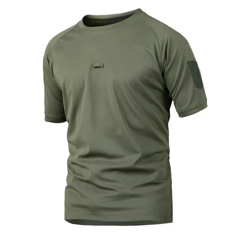 Mens Summer T-shirt Male Camping Hiking Trekking Tops Training Running Climbing Gym Breathable Pullover Casual Cargo Shirts