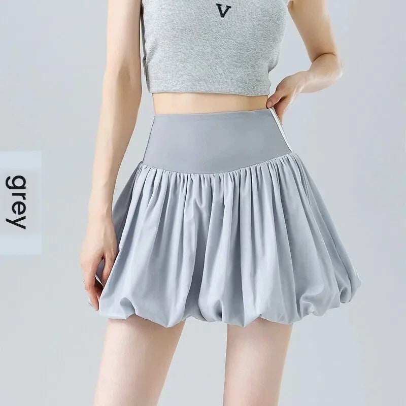 Women‘s Tennis Skirt Summer  High Waist Flared Golf Skirt with Built-in Shorts 2 in 1 Athletic Quick Dry Shorts Skirt Pickleball