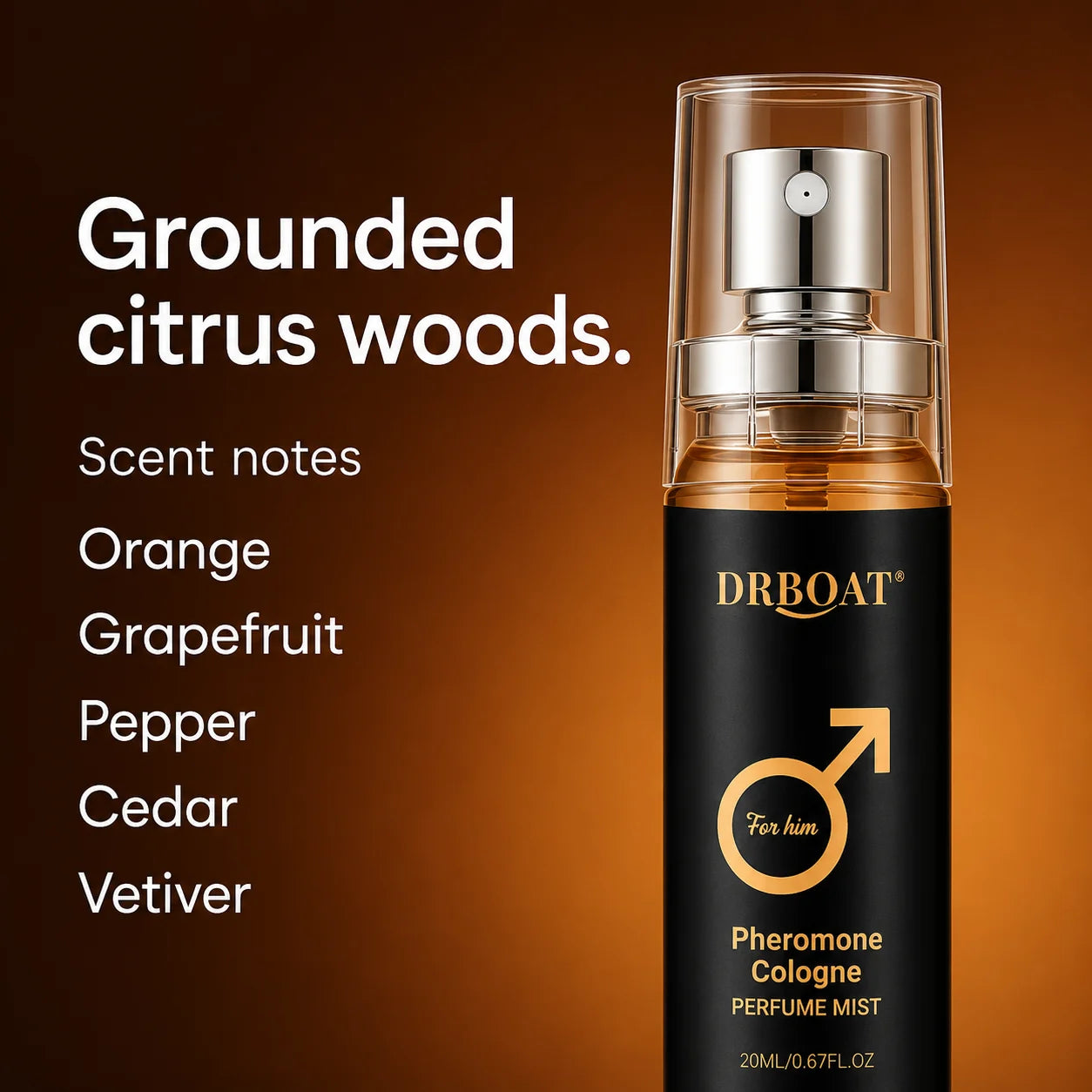 DRBOAT Men & Women Body Mist Set, 2×0.67 Fl Oz - Hair and Body Perfume | Fruity Floral & Citrus Woody Spray