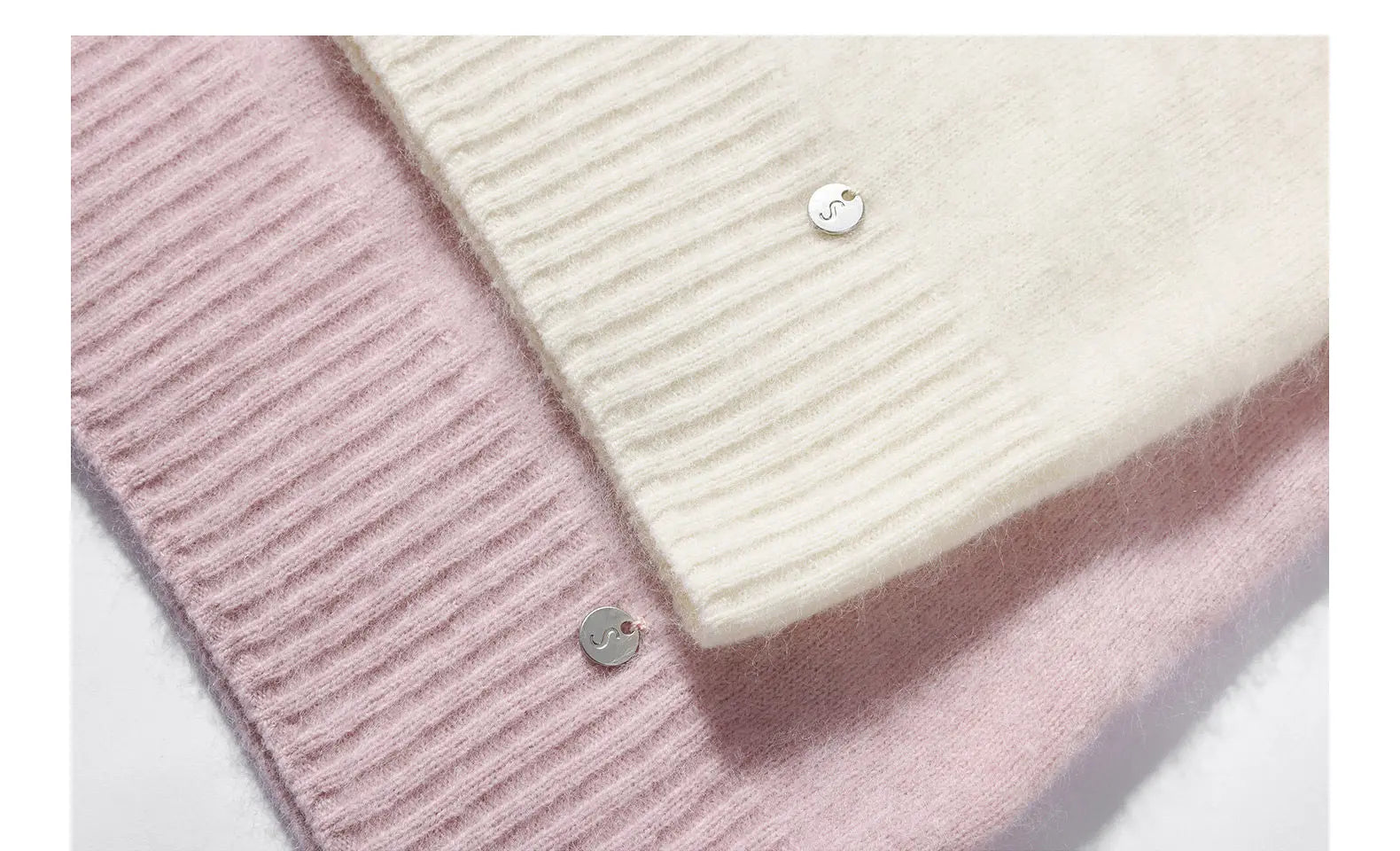Elegant Wool Knit Skirt Set