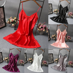 Lace V Neck Mini Nightgown
