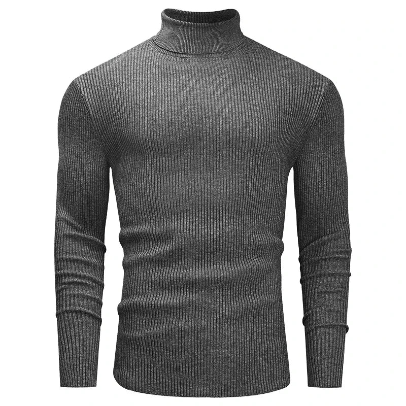 Slim Fit Turtleneck Knit Pullover