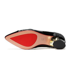 Fashion High Heels PUmps High Quality Women Elegant Sexy Medium Heels Pointed Toe Shoes Comfort Casual Single Shoes