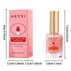 Natural Pink Nail Polish Hardener, Lasting Luster, Smooth Application, Enhance Nail Hardness, and Create Bright Nails