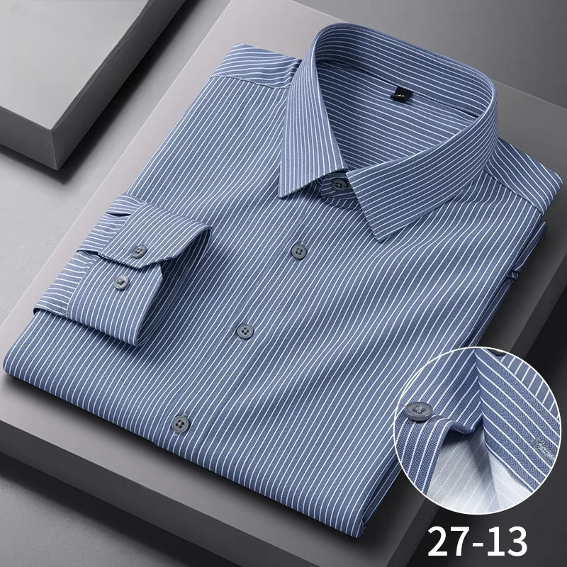 Anti Wrinkle Slim Plaid Shirt