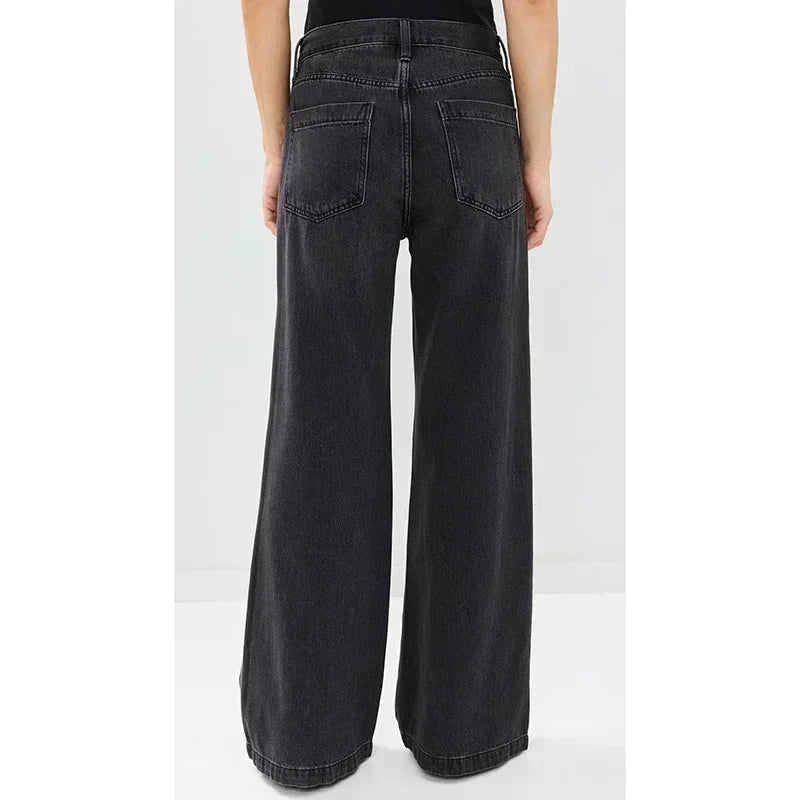 Retro Straight High Waist Jeans