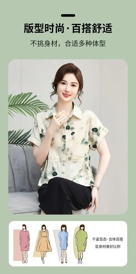 Printed Summer Casual Shirt Women