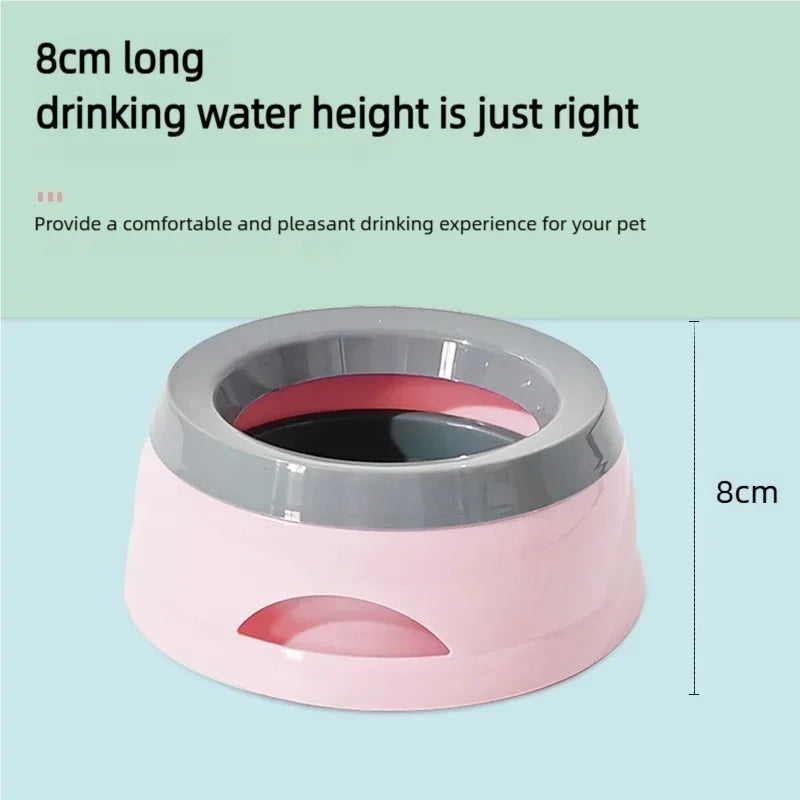 Splash-Proof Floating Pet Water Bowl