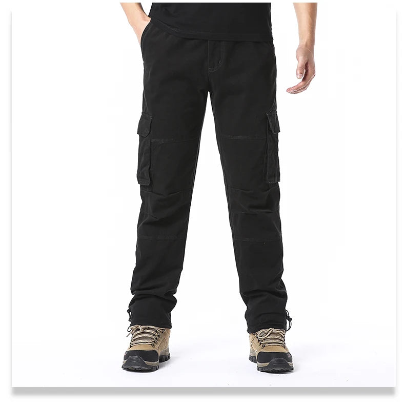 Loose Cotton Tactical Cargo Pants