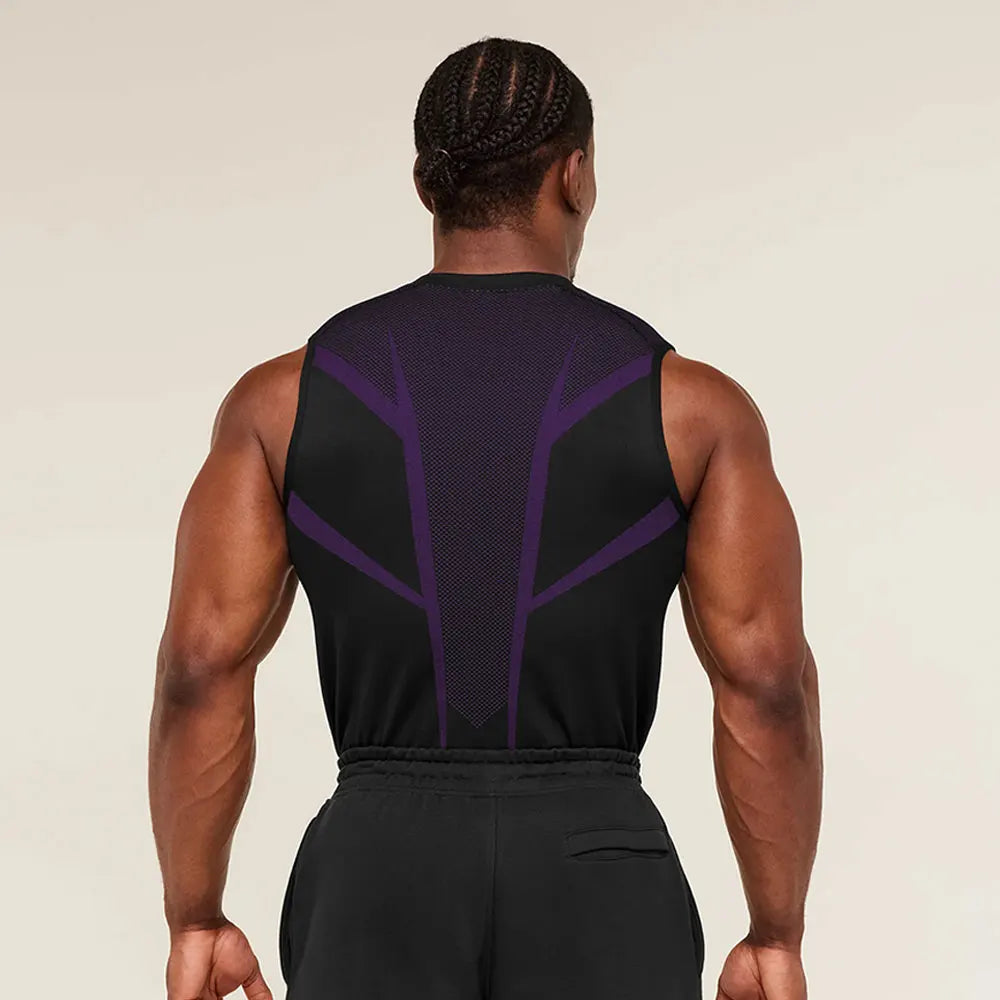 Men's Quick Dry Sport Vest Summer Training Tanktop Sleeveless Gym Workout Fitness Tops Running Tee for Active Men