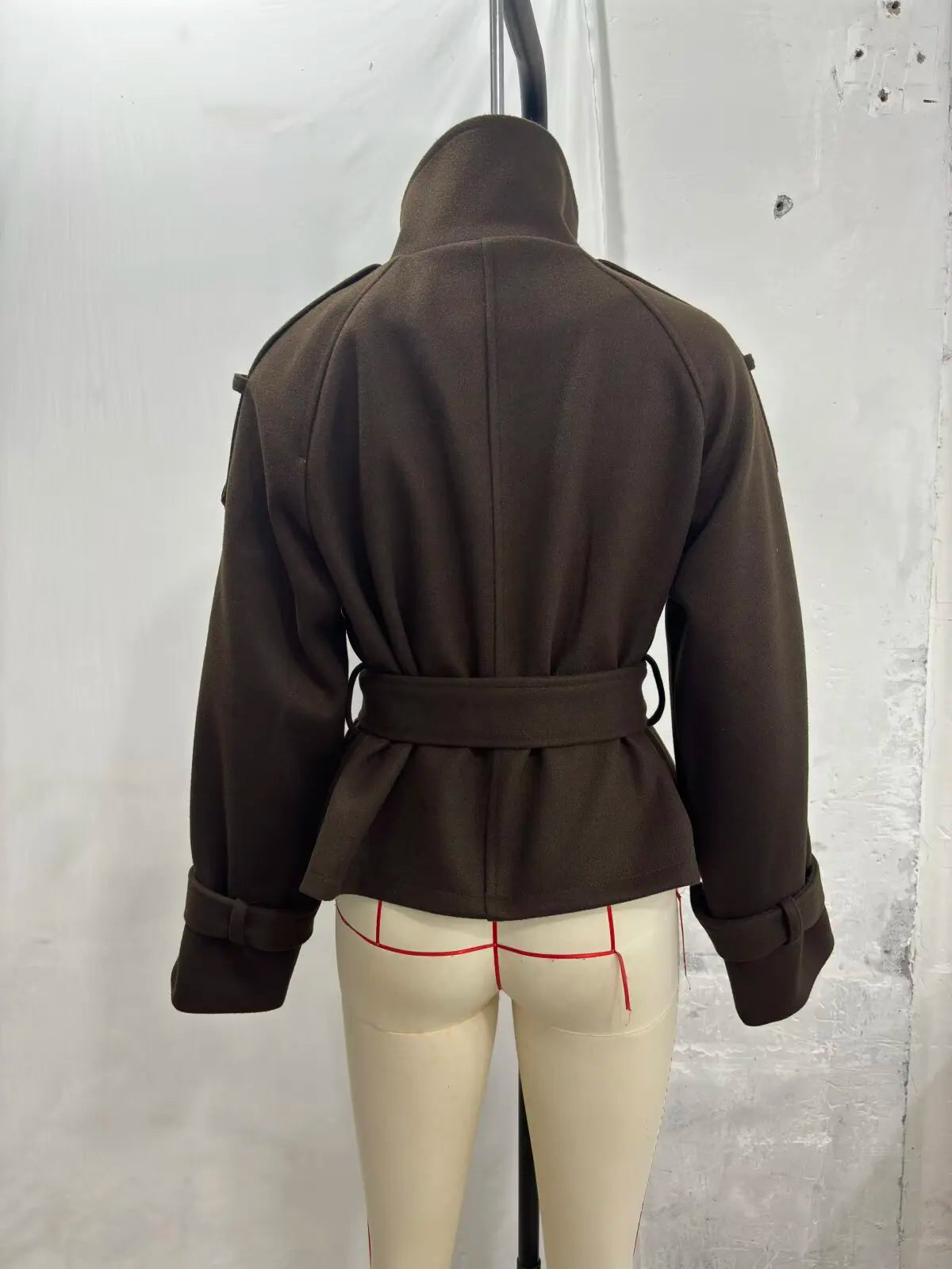 New Women's Jackets & Coats Autumn 2026 Fashion Loose Belt Elegant Turtleneck Warm Winter Jackets Women's Chic Youth Street Coat
