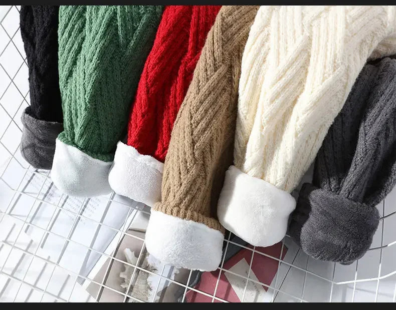 New Winter Men Fleece Warm Turtlenecks Sweaters Man Loose Casual Knitted Pullovers High Quality Male Pullovers Thicker Clothing