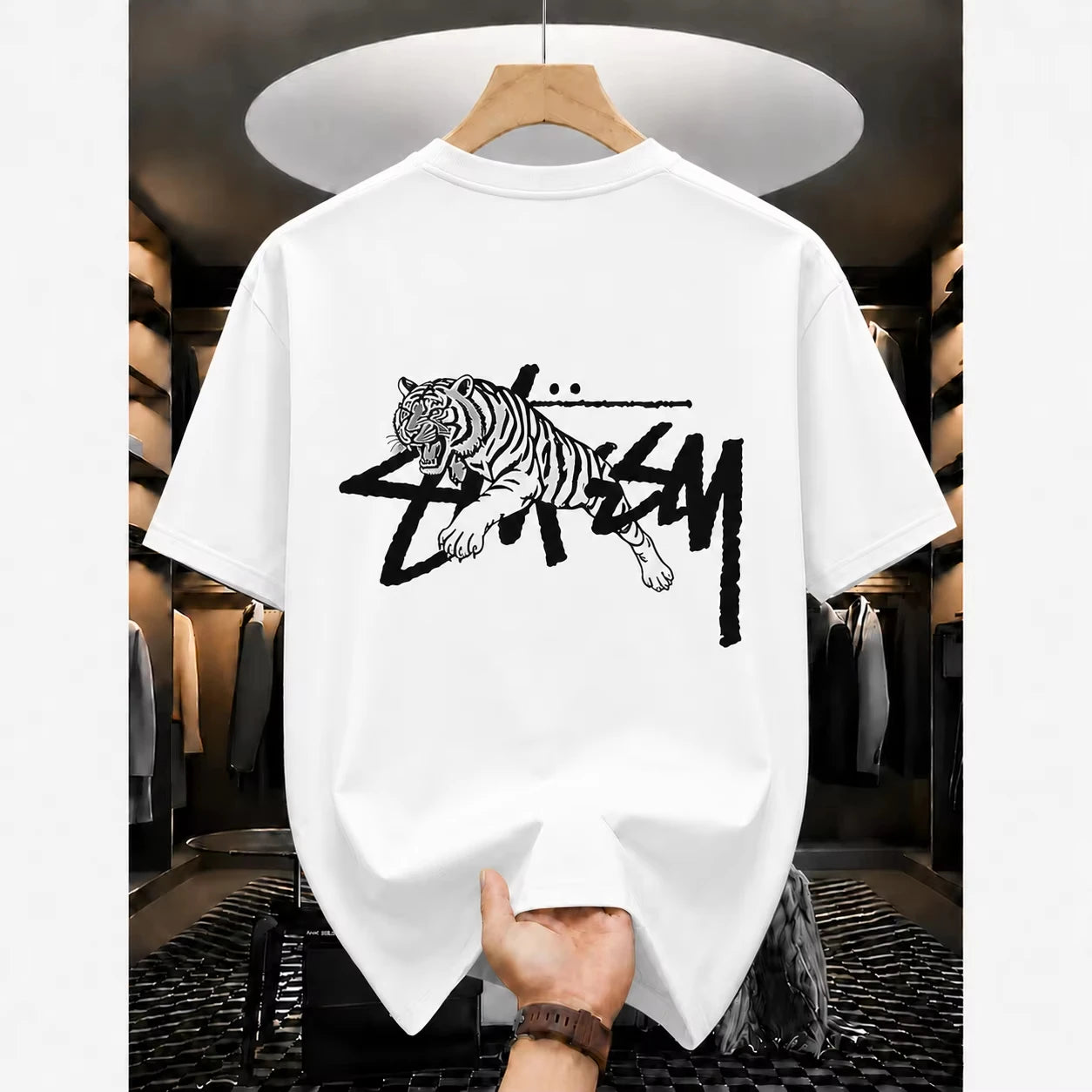2026 Summer New Women's T-shirts Luxury Printed Top Pattern Short Sleeve Hip Hop T-shirt Men's Clothing Women's Alphabet T Shirt