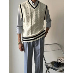 Elegant High Waist Suit Trousers