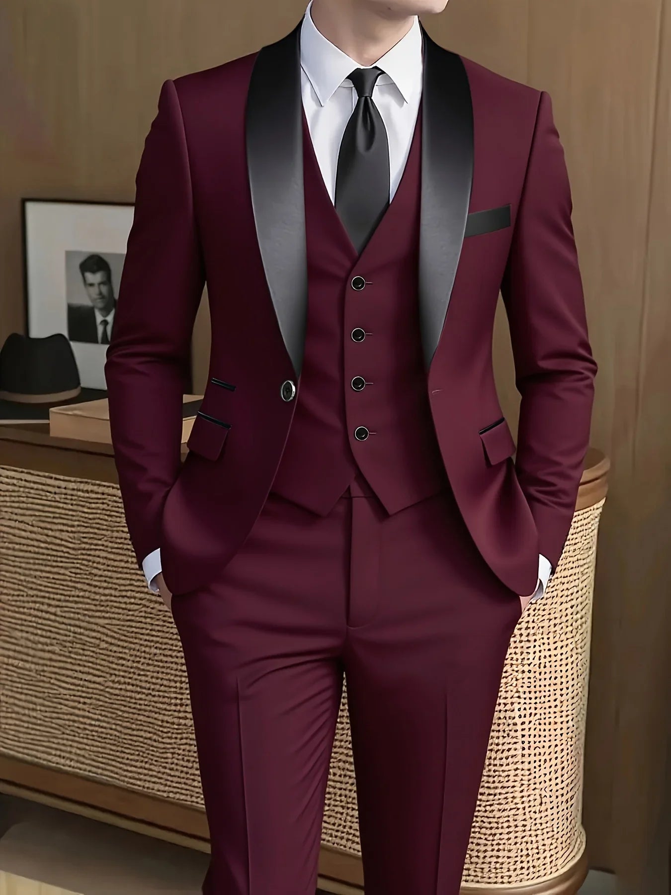 Classic Three-Piece Formal Suit Set